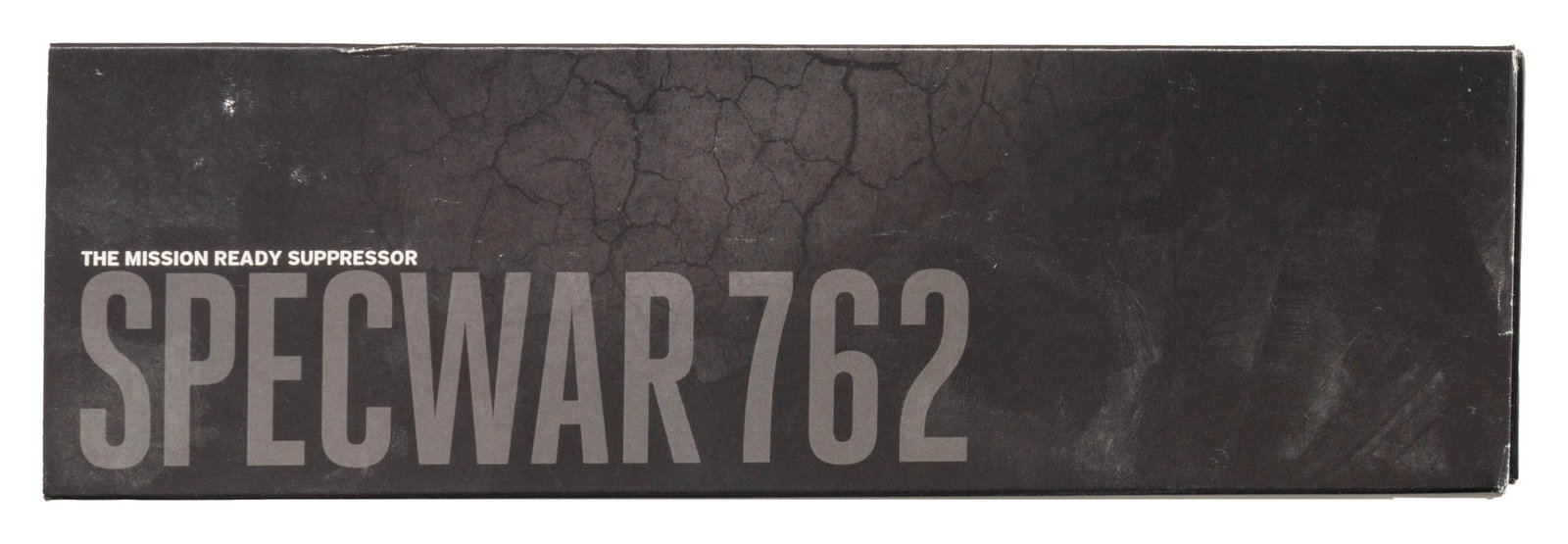 NEW, SILENCERCO SPECWAR 7.62MM SILENCER: WITH MATCHING FACTORY BOX. Cal. 7.62mm. S# SW762-1544. Specwar 7.62mm silencer mfg. by Silencerco. Silencer exhibits standard factory markings, featuring a stainless steel and Cobalt 6 construction, a