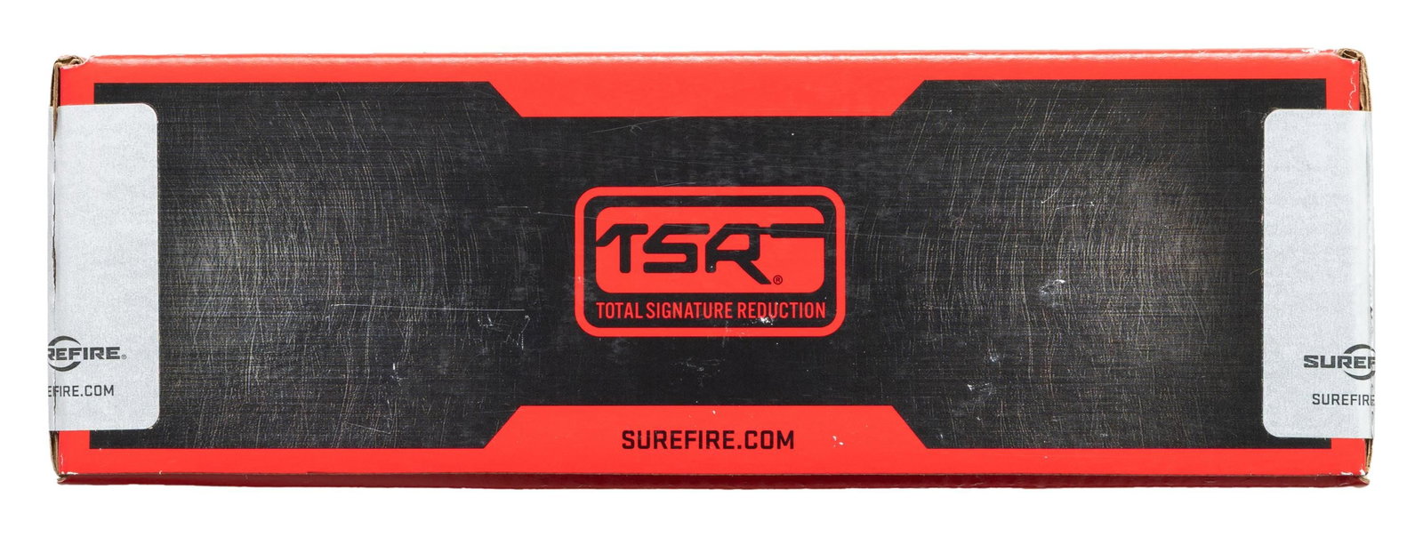 SUREFIRE SOCOM5.56-MINI SUPPRESSOR.: Cal. 5.56MM. S# A32N01203. Mfg. by Surefire LLC with Legacy Fast Attach mount. Constructed of high temperature Inconel and heat treated stainless steel having matte black finish. Overall length is 4 1