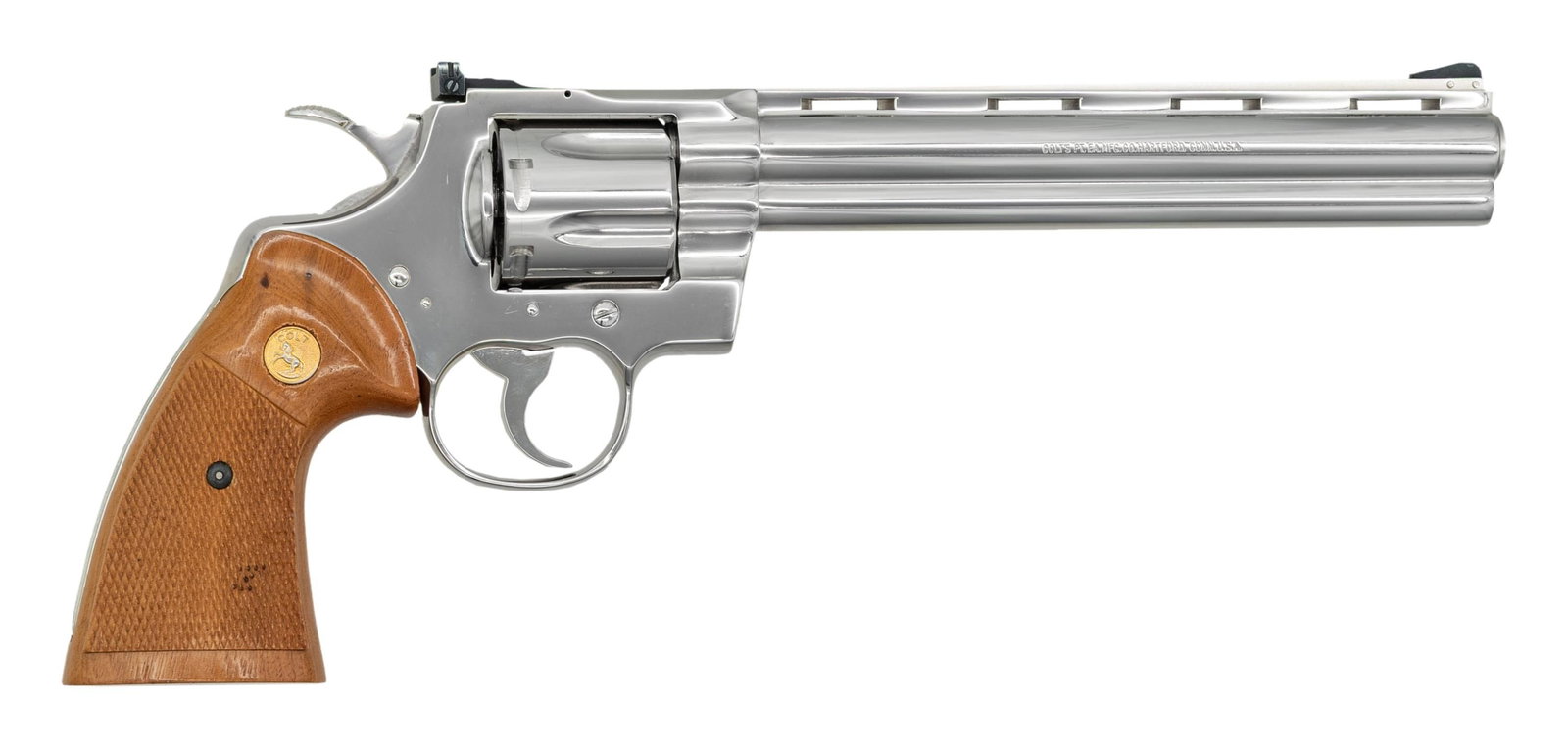 RARE NICKEL COLT PYTHON TARGET MODEL DOUBLE - 2