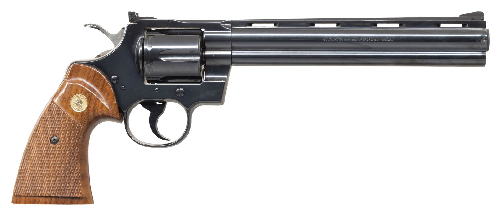 RARE COLT PYTHON TARGET DOUBLE ACTION REVOLVER. - 2