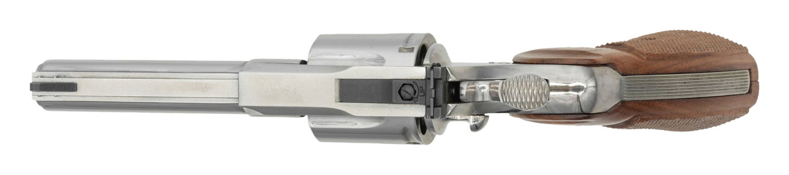 4" NICKEL COLT PYTHON DOUBLE ACTION REVOLVER. - 3