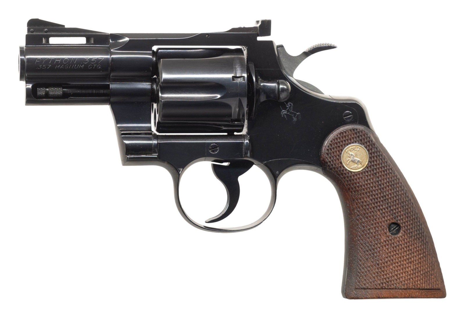 2 1/2" BLUED COLT PYTHON DOUBLE ACTION REVOLVER - 2