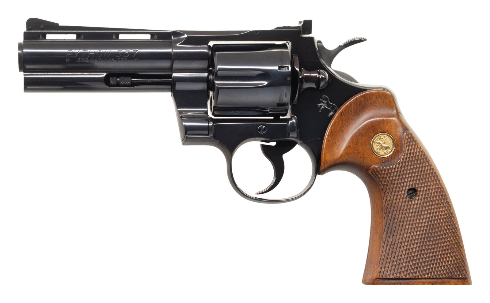 W4" BLUED COLT PYTHON DOUBLE ACTION REVOLVER WITH - 2