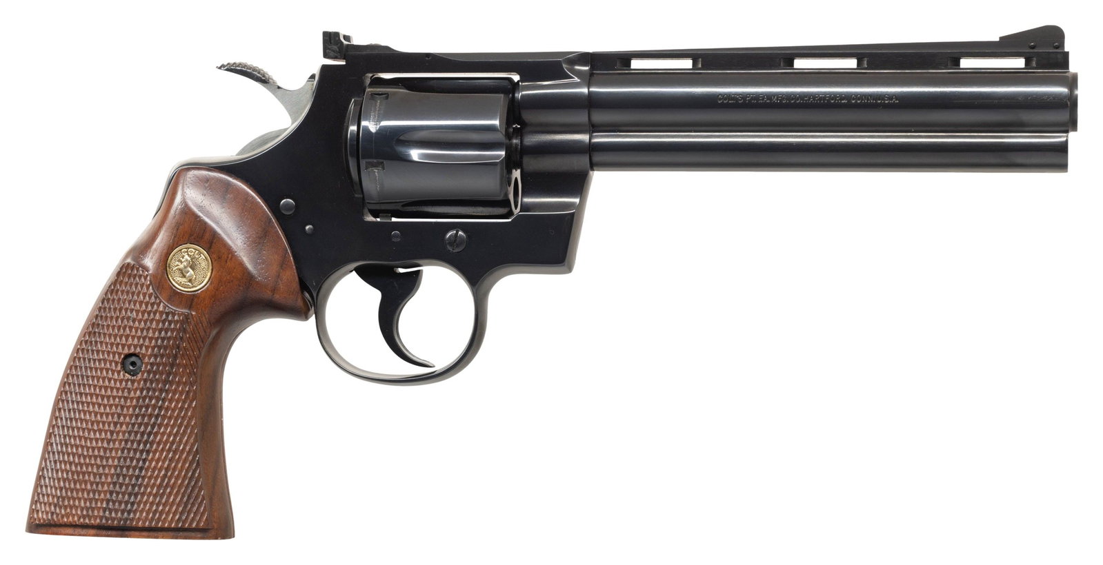 1976 COLT BLUED PYTHON DOUBLE ACTION REVOLVER. - 2