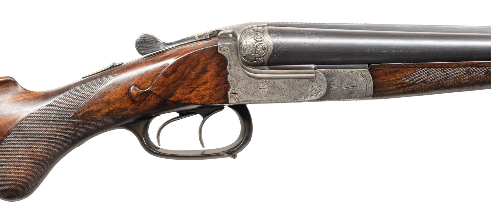 CASED PR OF F.W. KESSLER BOXLOCK SXS SHOTGUNS.: Both Cal. 16ga. UNATTACHED ACCESSORIES: Tan double gun case with red velvet interior. 1. S# 26914. Bbl. 30" with raised matted solid rib having a white bead front sight, brass mid bead, and a gold "1"