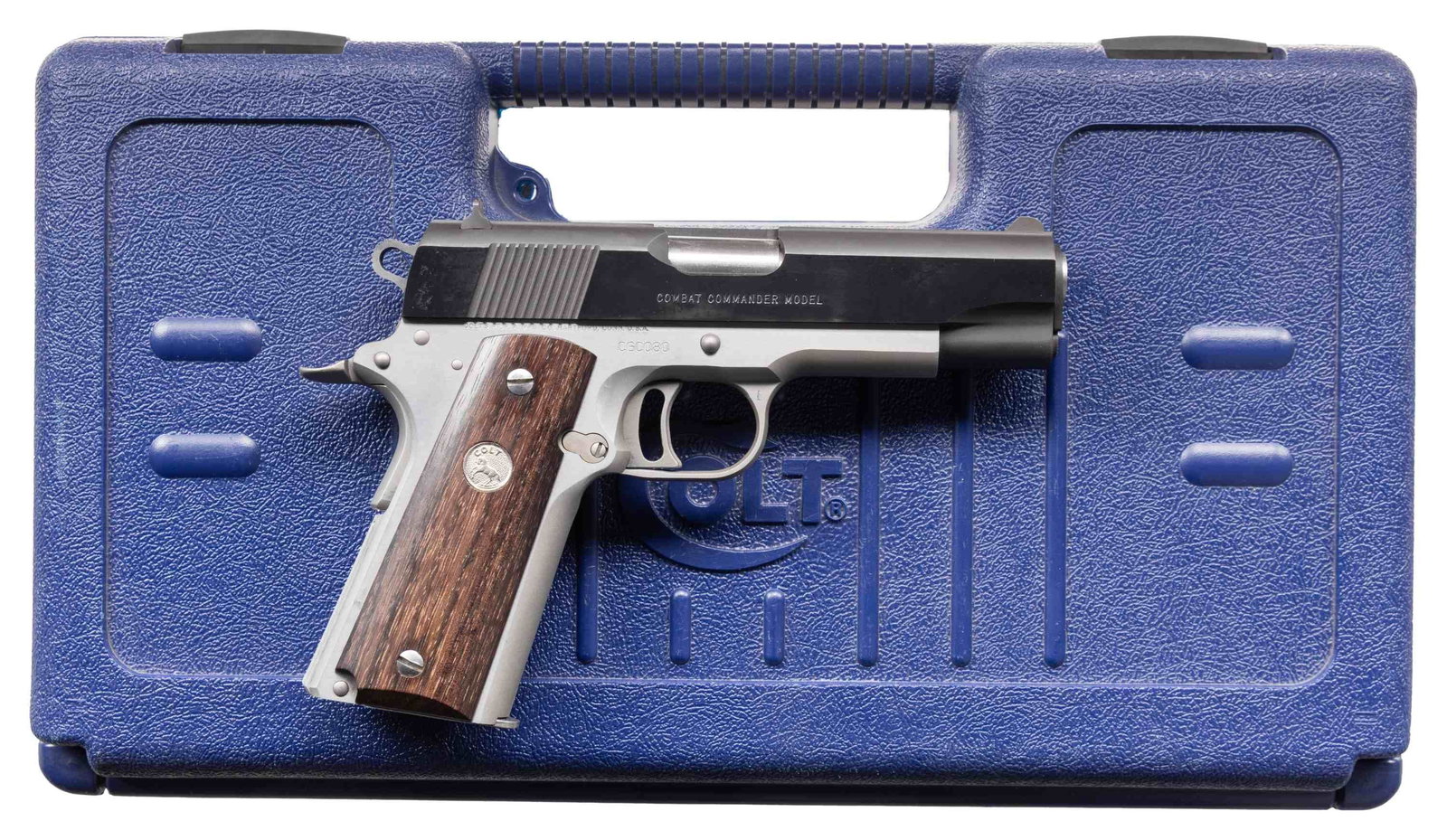 COLT COMBAT COMMANDER GOLD CUP SEMI AUTO PISTOL (1 of 3)