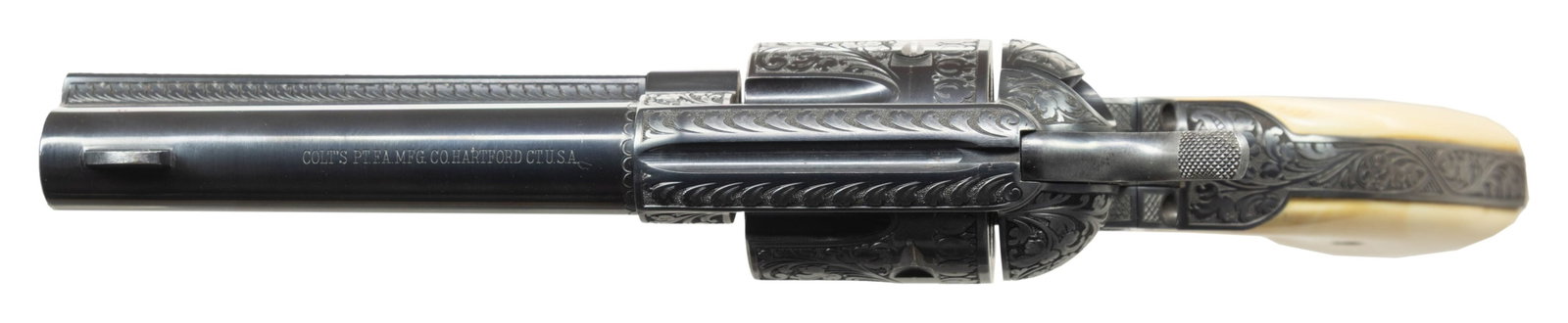NICELY EXECUTED ENGRAVED 2ND GEN COLT SINGLE - 3