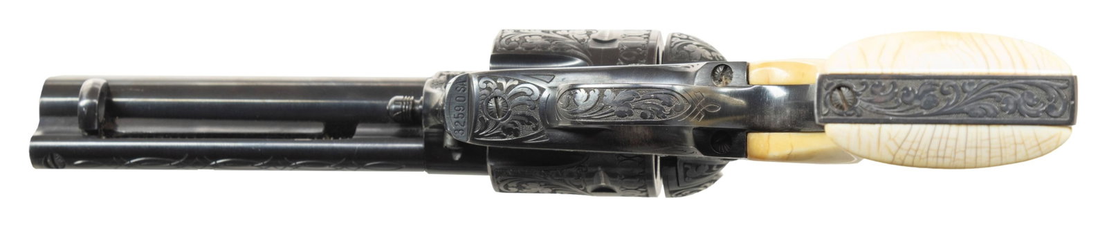 NICELY EXECUTED ENGRAVED 2ND GEN COLT SINGLE - 4