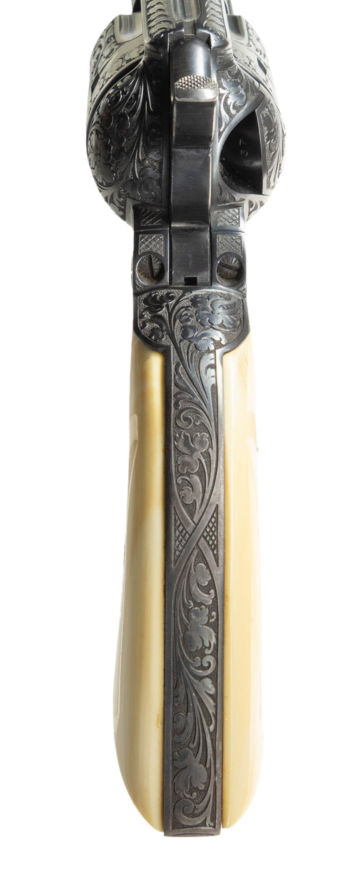 NICELY EXECUTED ENGRAVED 2ND GEN COLT SINGLE - 6
