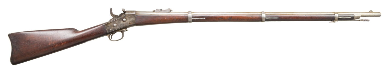 US SPRINGFIELD MODEL 1871 ROLLING BLOCK RIFLE.: Cal. 50. NS. Standard configuration of rolling block made by Springfield with royalties paid to Remington. Remington made over a million of these in various configurations for governments worldwide. O