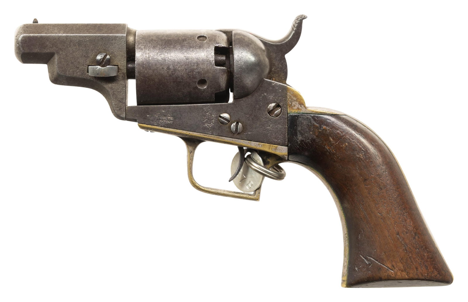 UNIQUE "AS FOUND" COLT BABY DRAGOON "BELLY" GUN. (1 of 6)