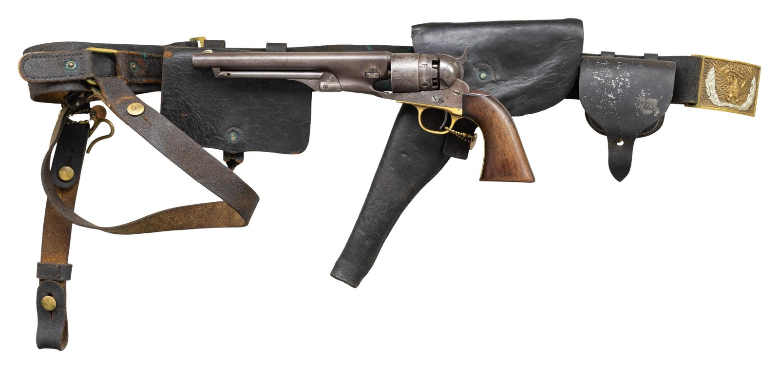 COLT MODEL 1860 ARMY WITH LEATHER RIG U.S. (1 of 3)