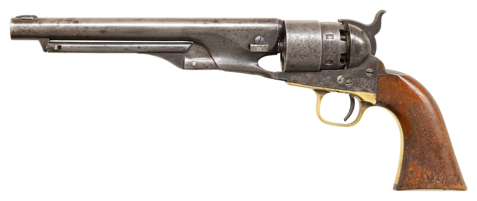 CIVILIAN COLT 1860 ARMY PERCUSSION REVOLVER. (1 of 2)