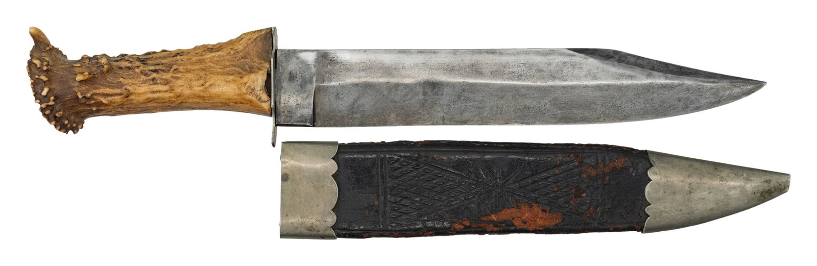 RARE 1830s HENRY HUBER PHILADELPHIA BOWIE KNIFE. (1 of 6)