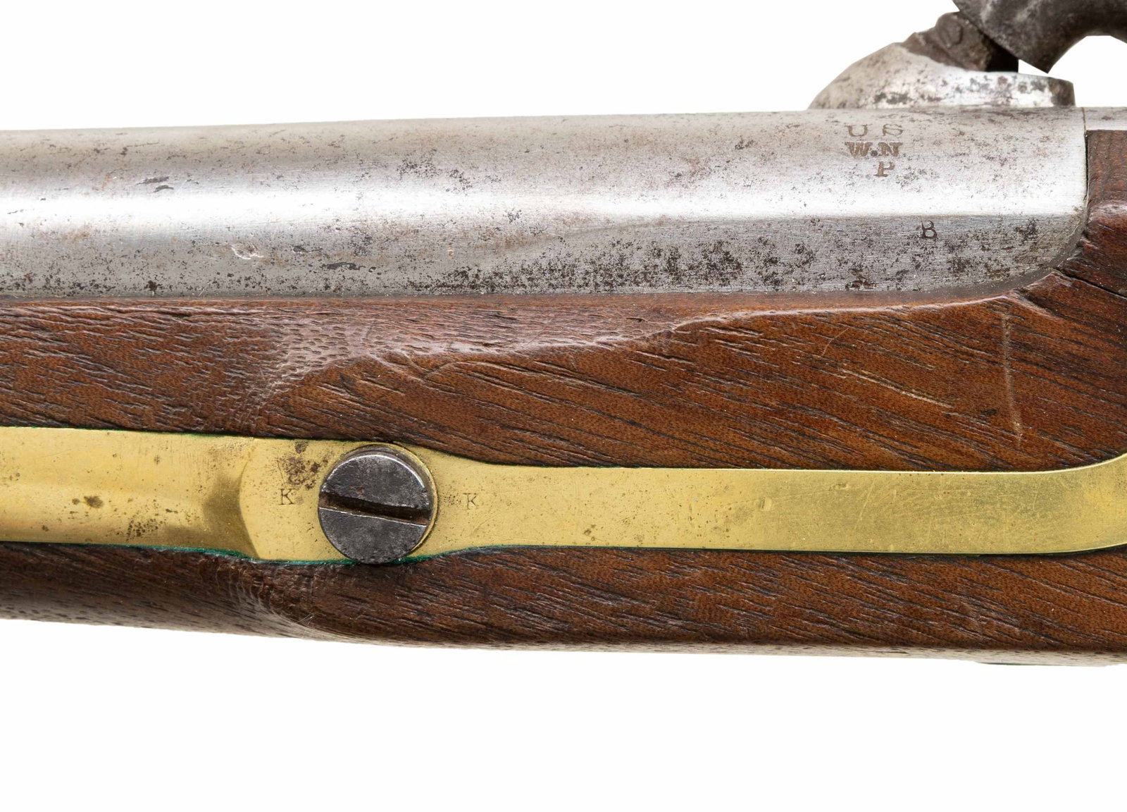 1852 DATED ASTON MODEL 1842 CAVALRY PISTOL. - 4