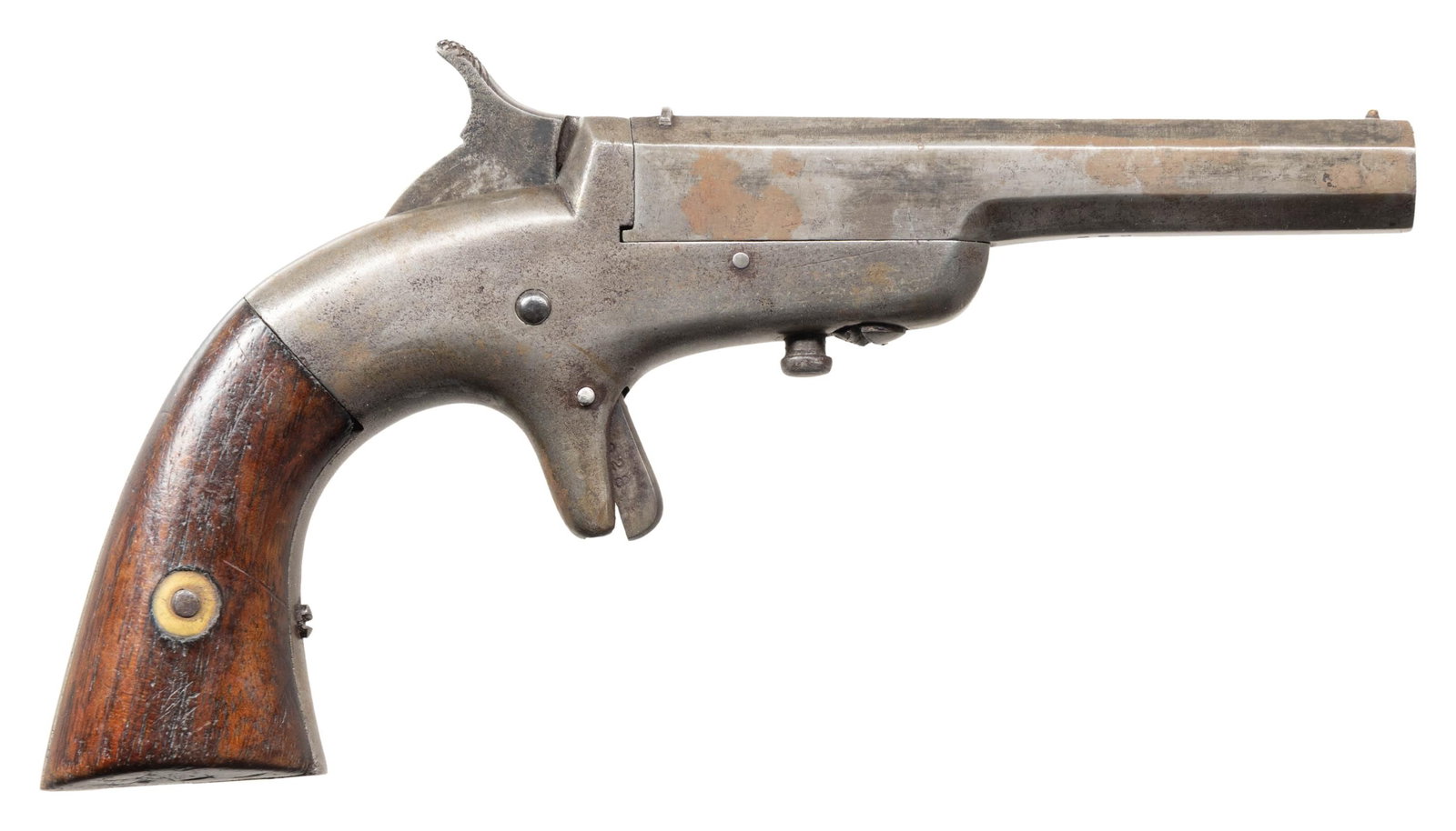 BACON LARGE FRAME SINGLE SHOT DERRINGER. - 2