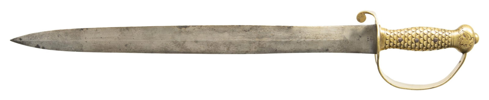 1845 DATED AMES USN M1841 NAVAL CUTLASS. - 2