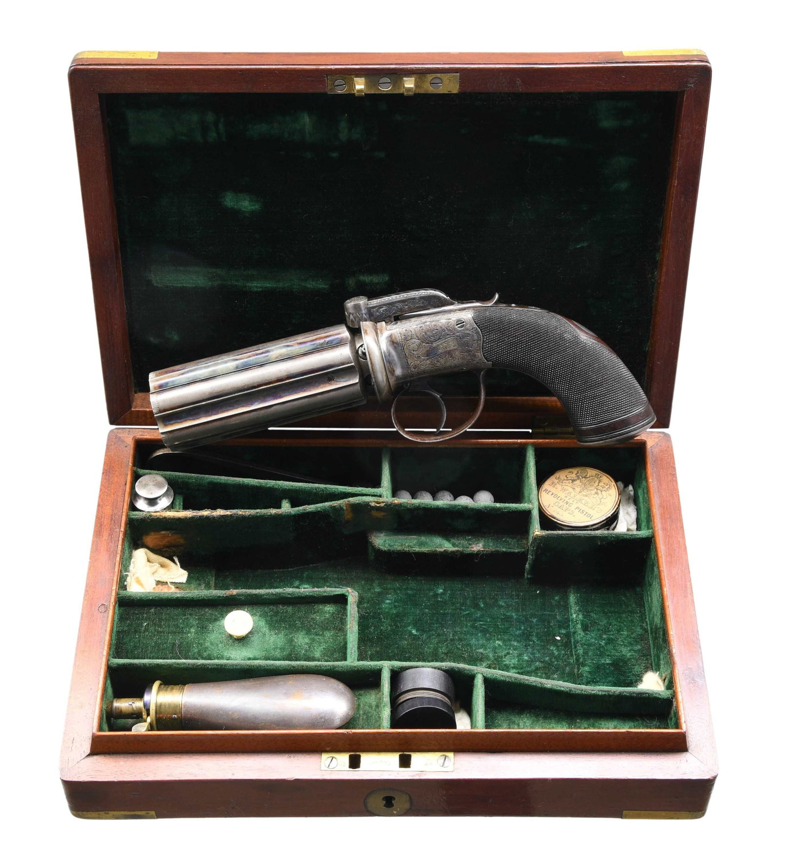 JOSEPH LANG CASED & ENGRAVED BAR HAMMER (1 of 6)