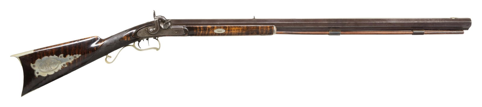 PHILIP WILSON & CO. PHILADELPHIA MADE HALF STOCK: HEAVY BARREL PLAINS RIFLE. Cal. 54. The Philip Wilson Co. were gunmakers circa early 1860's located in the 5th Ward of Philadelphia. They made and sold quality firearms in a short window during that e