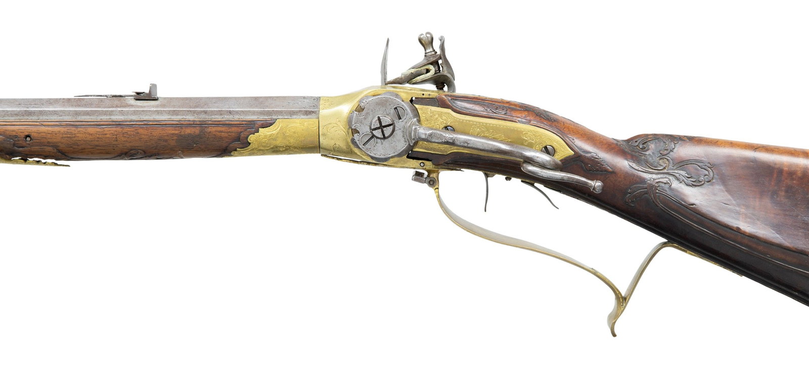 LORENZONI TYPE SINGLESHOT BREECH LOADING FLINTLOCK - 4