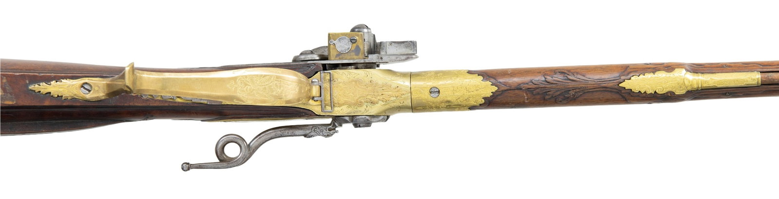 LORENZONI TYPE SINGLESHOT BREECH LOADING FLINTLOCK - 7