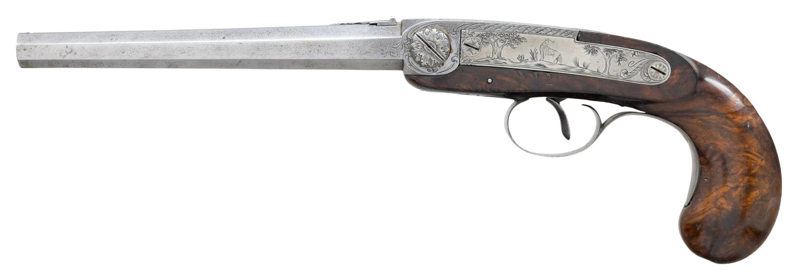 SIDEHAMMER PERCUSSION BREECH LOADING PISTOL - 2