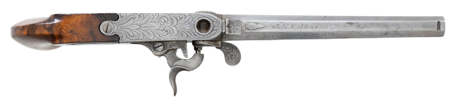 SIDEHAMMER PERCUSSION BREECH LOADING PISTOL - 3
