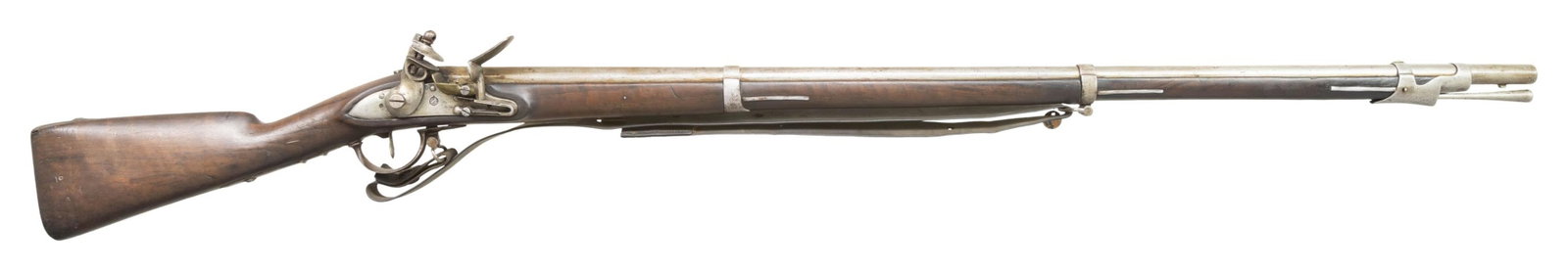 OTTOMAN TUGHRAS MARKED CHARLEVILLE-STYLE PATTERN: 1777 FLINTLOCK MUSKET. Cal. 69. This example is a well made copy of a P1777 Charleville with Ottoman Tughras on the lock, bbl, side plate and numerous small parts. The Ottomans were known to