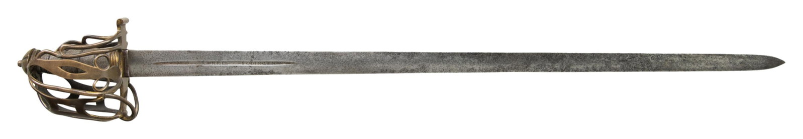 SCOTTISH BASKET HILT BROADSWORD WITH BRASS (1 of 4)