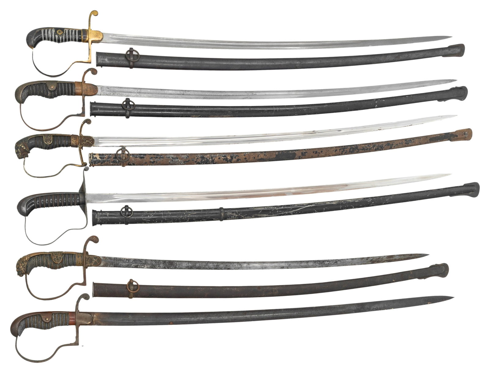 6 IMPERIAL GERMAN SWORDS. (1 of 2)