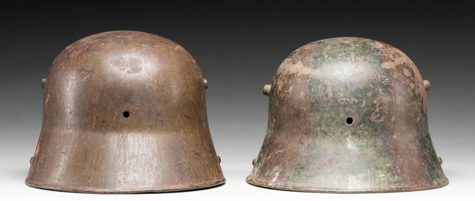 2 WWI GERMAN HELMETS. - 3