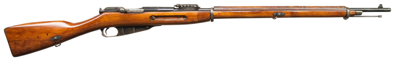 FINNISH M91 MOSIN NAGANT BOLT ACTION RIFLE.: Cal. 7.62x54R. S# 02600. Bbl. 31" with Century import marking. Blade front sight. Konovalov rear sight with Finnish graduations. Matching numbers on bolt & bbl. shank. Other parts appear unnumbered. R