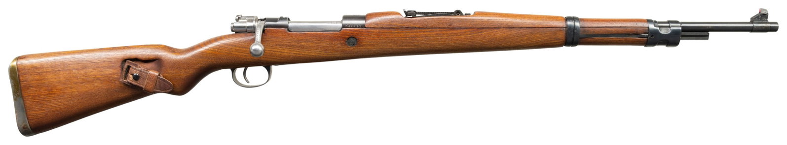 YUGO M48 MAUSER BOLT ACTION RIFLE.: Cal. 8x57. S# K64391. Bbl. 23 1/2" with MMC import marking. Blade front sight without hood. Tangent rear sight graduated to 2000m. All visible matching numbers. Receiver ring has Communist Yugo crest