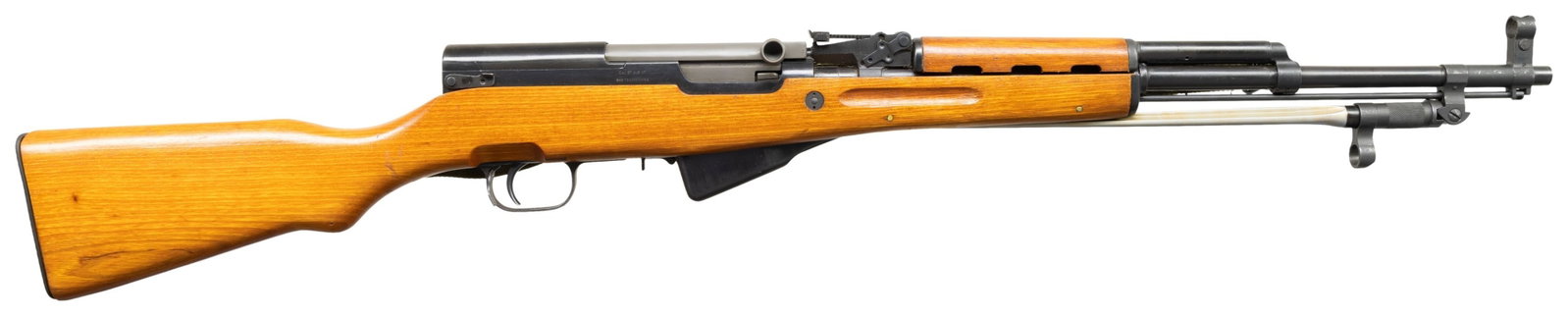CHINESE TYPE 56 SKS SEMI AUTO RIFLE.: Cal. 7.62x39. S# 1710512. Bbl. 20 1/2". Standard SKS sights. All visible matching numbers. Right side of receiver has Century import marking. Left side of receiver has triangle "416" arsenal marking. 