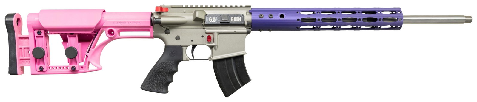 CUSTOM 6.5MM GRENDEL AR-15 SEMI-AUTOMATIC RIFLE. (1 of 5)