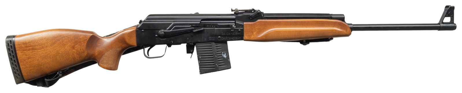 RUSSIAN SAIGA 308-1 SEMI AUTO RIFLE. (1 of 4)