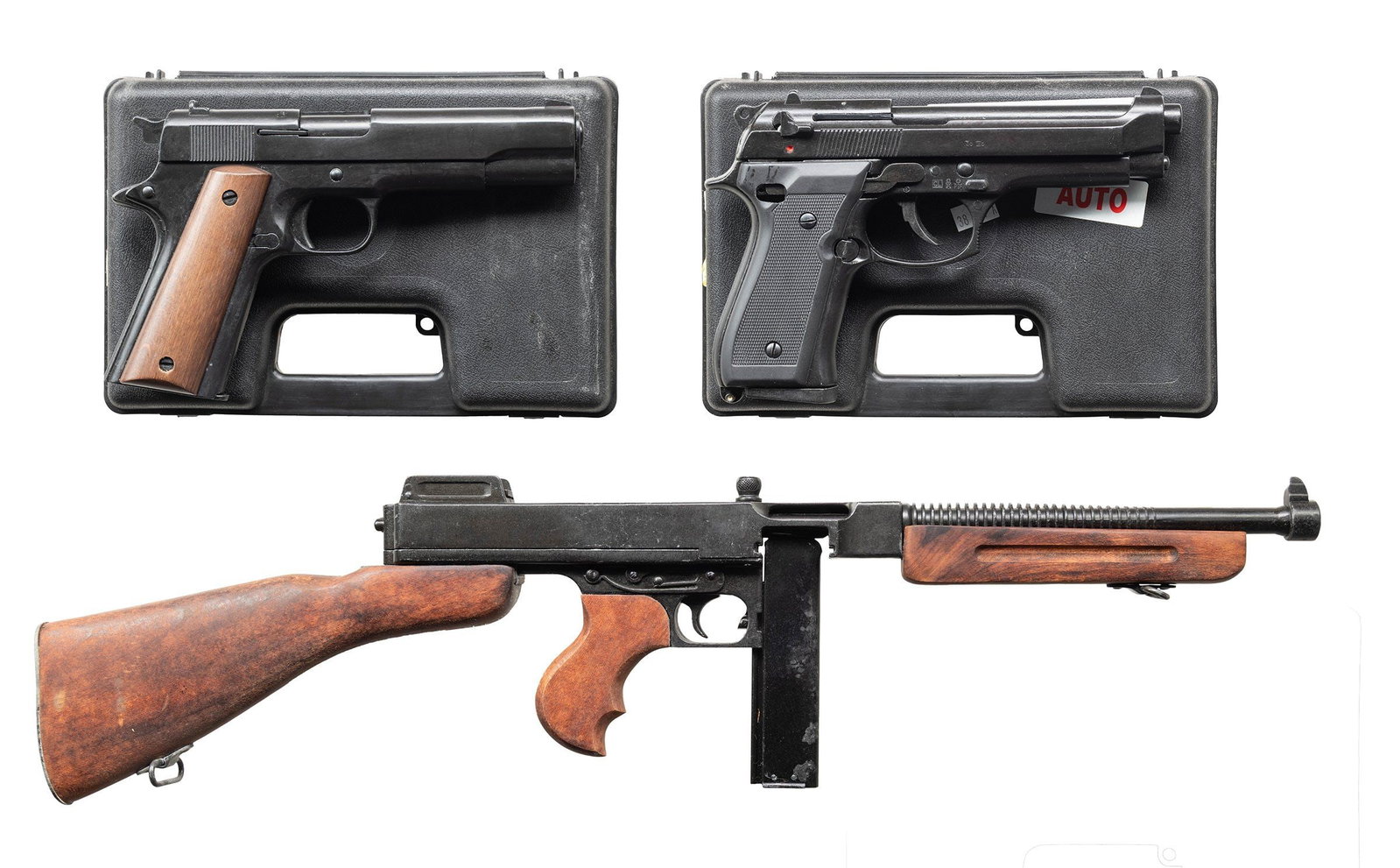 DENIX REPLICA & 2 BRUNI BLANK FIRING GUNS. (1 of 7)