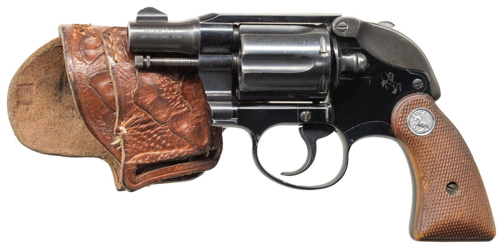 FIRST ISSUE COLT AGENT DOUBLE ACTION REVOLVER WITH (1 of 2)