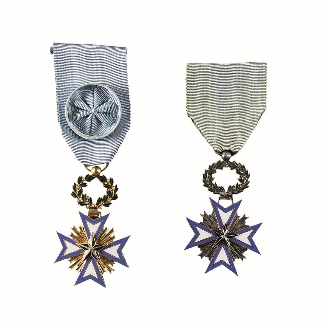 TWO DAHOMEY AND FRANCE ORDERS. (1 of 2)