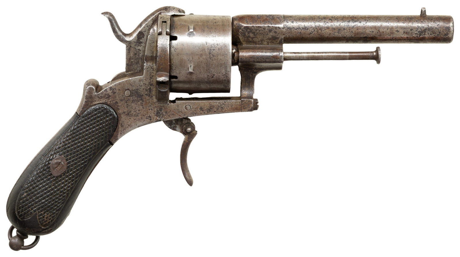 UNMARKED FOLDING TRIGGER PINFIRE REVOLVER. - 2