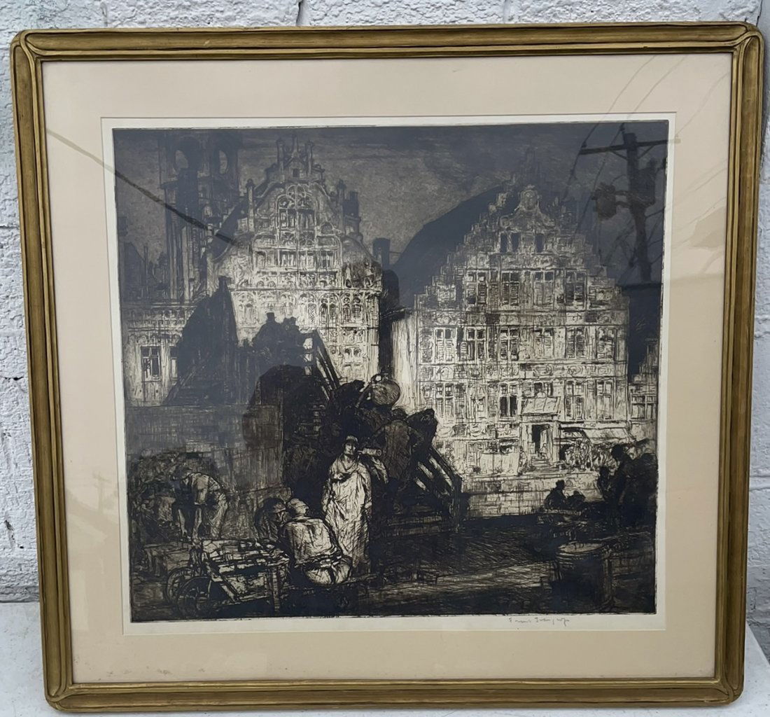 Signed Frank Brangwyn Etching (1 of 1)