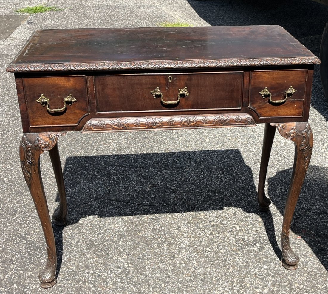 Mahogany carved  3 Drawer server (1 of 3)