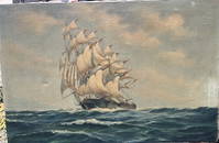 Ship Painting signed Wheatley