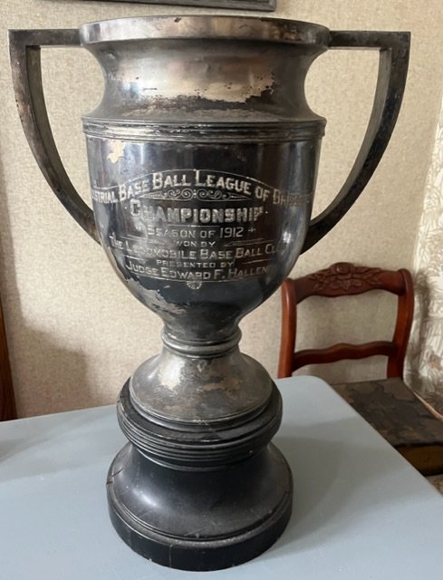 Large 1912 Baseball Championship Trophy Industrial League of Bridgeport ( CT) (1 of 3)