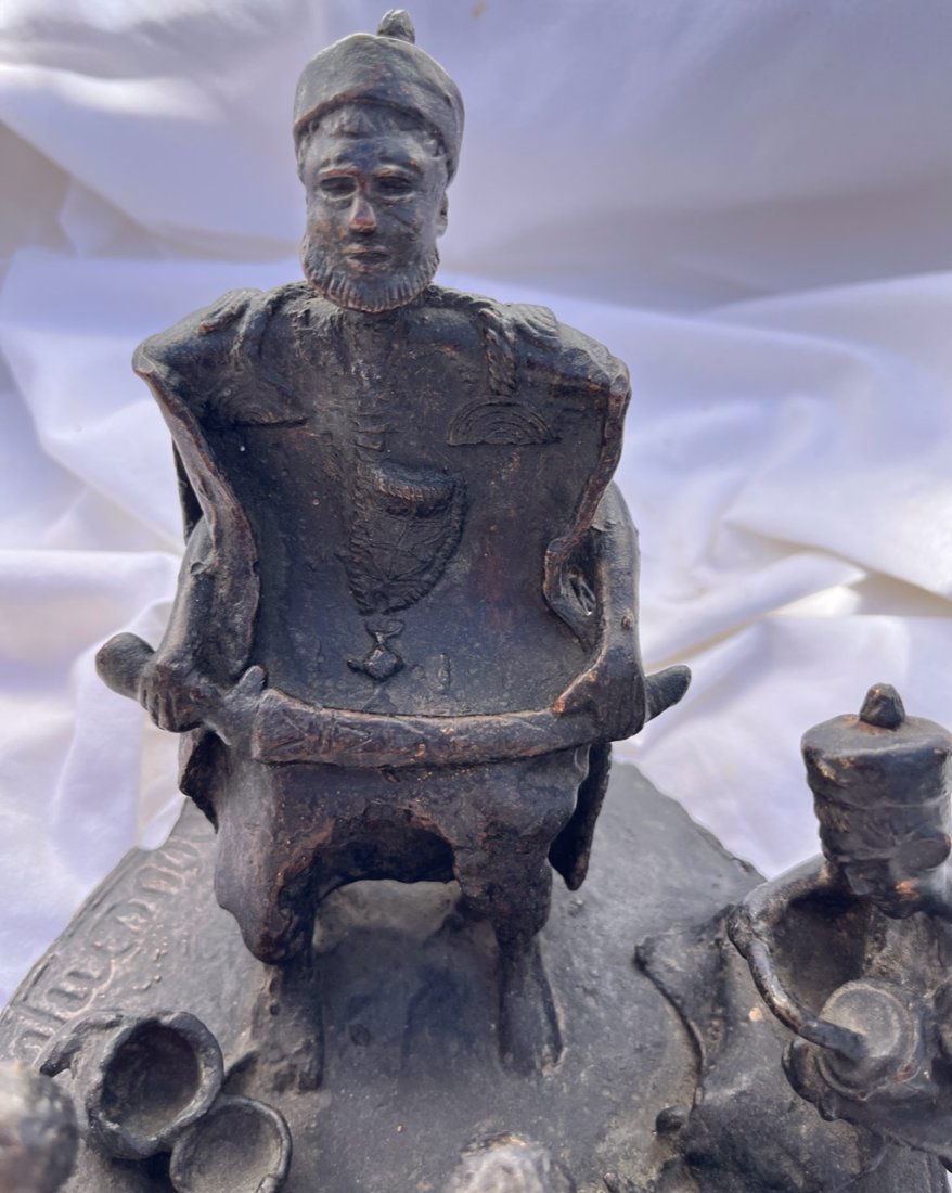 Bronze Figural group signed (1 of 4)