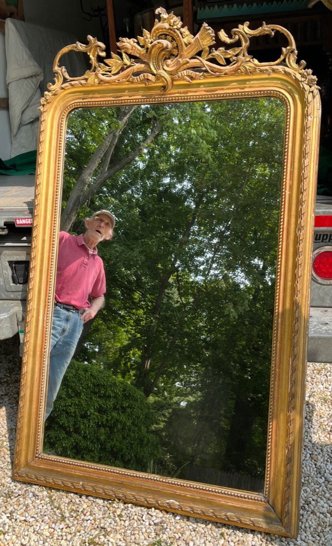 Large Ornate gilt mirror (1 of 5)