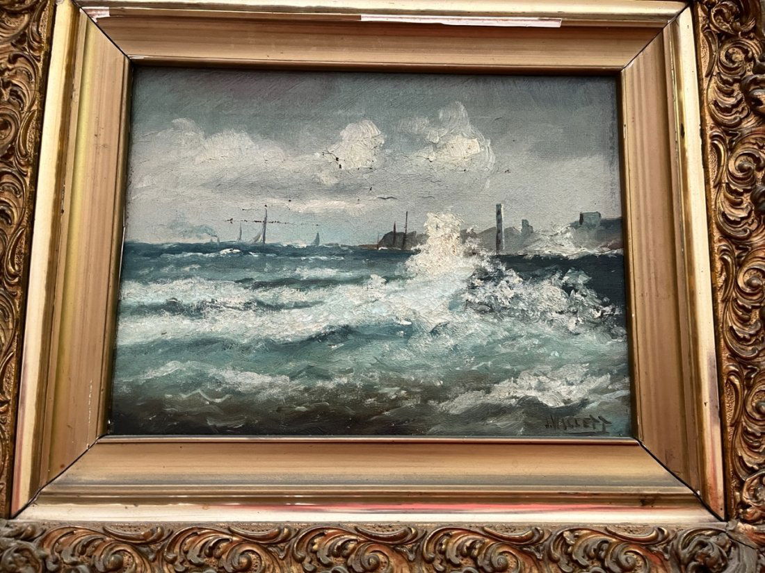 Seascape O/c signed J. Willett (1 of 3)