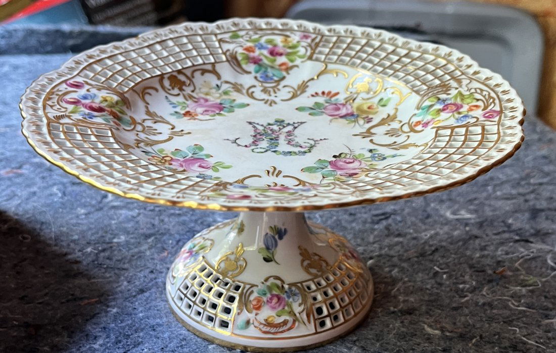 Dresden cake dessert Pedestal Plate (1 of 4)