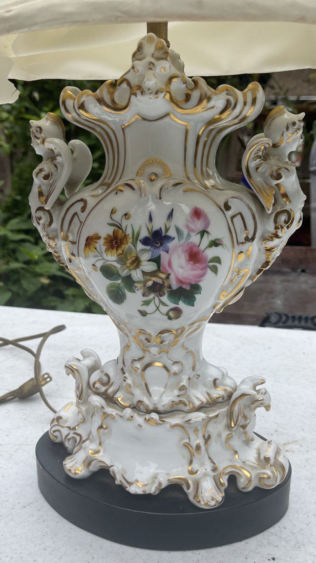 Ornate Porcelain Lamp (1 of 4)