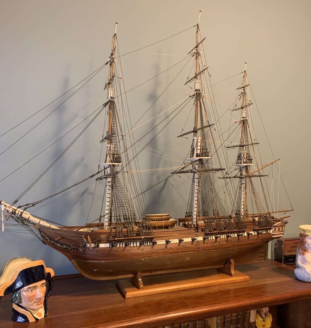 Large Ships Model: Beautiful size 49L x 35” H